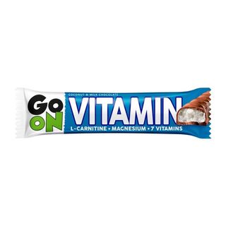 Go On Vitamin Baton kokosowy z l-karnityną magnezem i witaminami oblany mleczną czekoladą 45 g