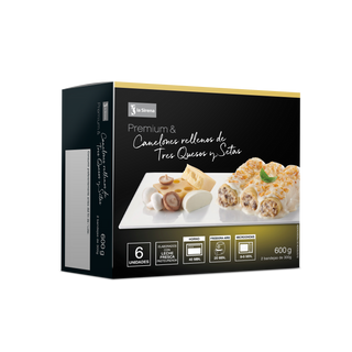 Canelones 3 Quesos Setas Premium 2X300 Gr.
