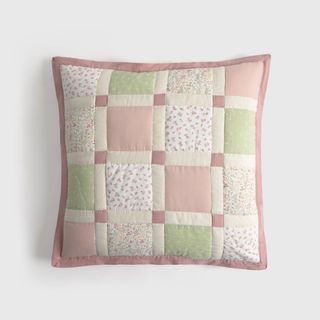 Funda De Cuadrante De Patchwork Tradicional Lalapatcol Rosa Cuadrado mediano