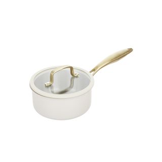 Casseruola 20 cm in acciaio bianco oro - California con coperchio