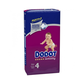Pañales Activity Talla 4 Dodot - 58 Uds (284208)