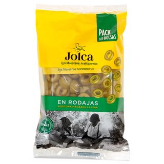 Aceitunas Manzanilla En Rodajas Jolca Bolsa 3 X 50 G