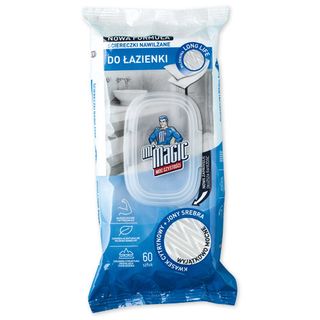 Mr Magic Ściereczki nawilżane do łazienki, 60 szt.