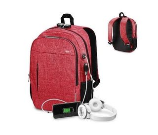 Mochila Subblim Urban Lock Rojo Para Portátil 16'' (8436586741358)