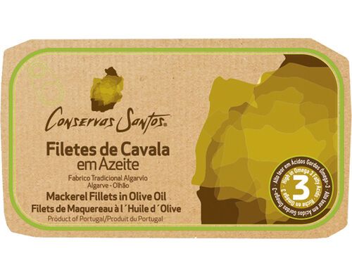 FILETE CAVALA CAMPOS SANTOS EM AZEITE 120(90)G
