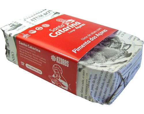 FILETE ATUM SANTA CATARINA AZEITE C/PIMENTA 120(84)G