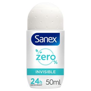 Desodorante Roll-On Zero % Invisible Protección 24h - Sanex - 50 ml 8718951246874
