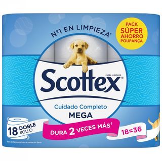 Papel Higienico Scottex Megarollo 18 Uds.
