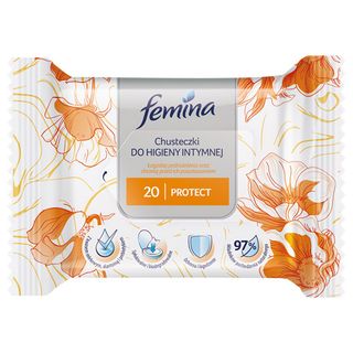 Femina Chusteczki do higieny intymnej Protect, 20 szt.