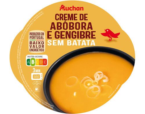 CREME DE ABÓBORA E GENGIBRE SEM BATATA AUCHAN 400G