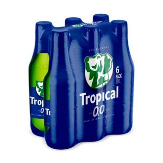Tropical cerveza 0,0% botella pack 6 x 25 cl