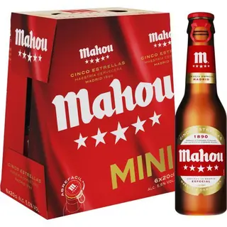 Cerveza Mahou, Pack Botellín 6X20 Cl