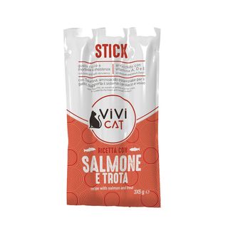 Vivi cat snack soft stick 3x5g salmone