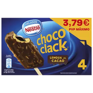 Helado Choco Clack 4 Ud