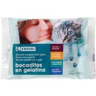 Eroski Comida Gato Multipack Gelatina 4 Uni (16845539)