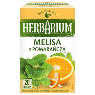 Herbarium Herbatka ziołowo-owocowa Melisa z pomarańczą, 20 torebek