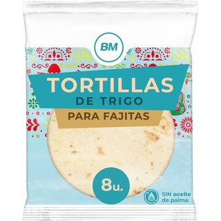 BM Tortillas De Trigo Para Fajitas 8 Unidades