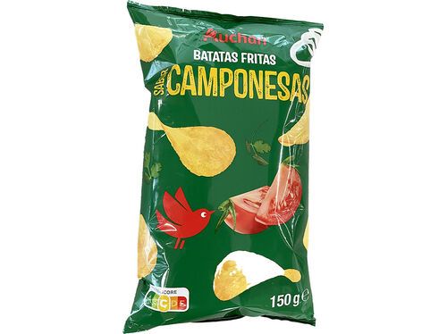 BATATAS AUCHAN FRITAS GIRASSOL CAMPONESAS 150G