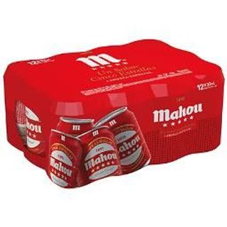 Cerveza Mahou 5 Estrellas Pack 12 33 Cl