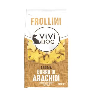 Vivi dog biscotti frollini 500g burro di arachidi