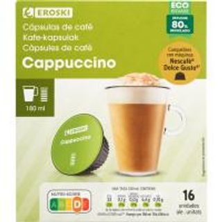 Café Capuccino Cdg Eroski, Caja 16 Monodosis (25458183)