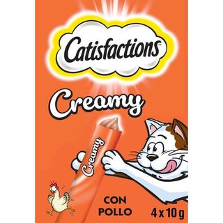 Snack Creamy pollo para gato CATISFACTIONS, pack 4x10 g (26739607)
