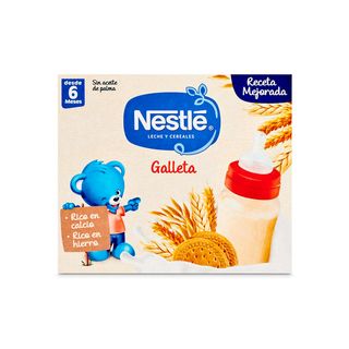 Papilla Con Leche Y Cereales C/ Galleta María Nestlé - 2X250 (83913)