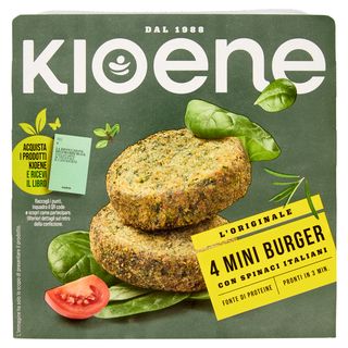 Kioene Miniburger L'Originale Vegetale, Con Spinaci Italiani 200 G