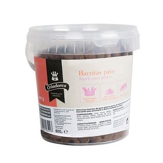 Criadores Barritas Pavo Para Perros 0.8Kg