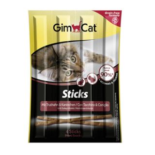 Gimcat Palitos Pavo Y Conejo Para Gatos 0.02Kg