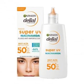 Crema Solar Facial Super Uv Niacinamina Spf50+ Delial Garnier 40 Ml.