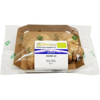 jengibre ecológico bandeja aprox 150 gr