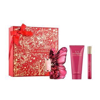 Estuche La Bomba   Eau De Parfum   80 Ml Vaporizador + Locion Corporal   100 Ml + Eau De Parfum   10 Ml Vaporizador Carolina Herrera