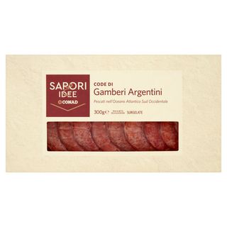 SAPORI & IDEE CONAD Code di Gamberi Argentini Surgelate 300 g - 8003170080492