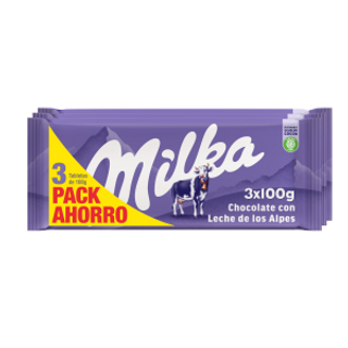 Chocolate Con Leche Milka Pack 3 Uds.