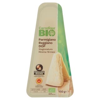 Carrefour Bio Parmigiano Reggiano DOP Stagionatura Minima 18 mesi 150 g