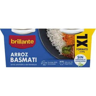 Vasito De Arroz Basmati Xl Brillante, Pack 2X200 G