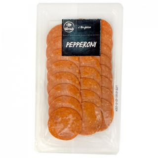 Pepperoni Lonchas Carrefour El Mercado 75 Gr.