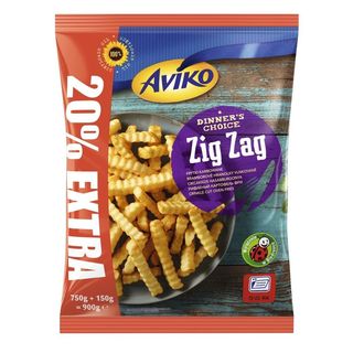 Aviko Zig Zag extra frytki karbowane 750 g + 150 g