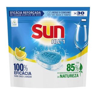 Sun All In 1 Limão Detergente Pastilhas 30un