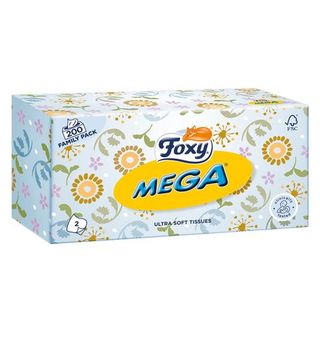 Pañuelos Foxy Faciales Mega 200 Uds.