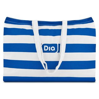 Bolsa De Algodón Azul De Rayas Dia 1 Unidad