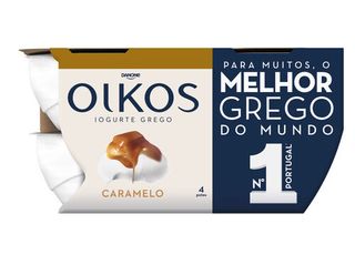IOGURTE OIKOS DANONE GREGO CARAMELO 4X110G