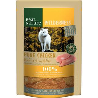 Real nature wilderness dog freeze dried snack 100g pollo