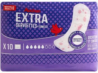 PENSOS INCONTINÊNCIA AUCHAN EXTRA C/BOLSA 10UN