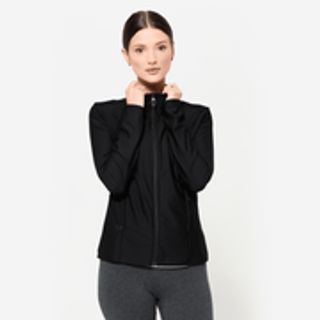 Chaqueta Fitness Mujer Negro Cremallera.M Negro