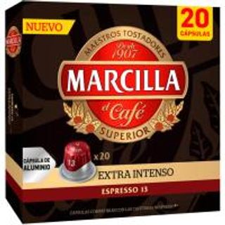 Café Extra Intenso En Cápsulas Marcilla, Caja 20 Monodosis (25233511)