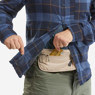 Riñonera Discreta De Trekking Viaje Travel Rfid Beige Talla Única Beige