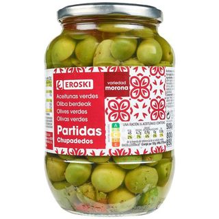 Aceitunas Chupadedos Eroski, Frasco 500 Gr. (24972143)