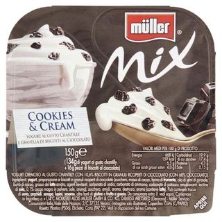 Müller Mix Cookies & Cream 150 G - 121326